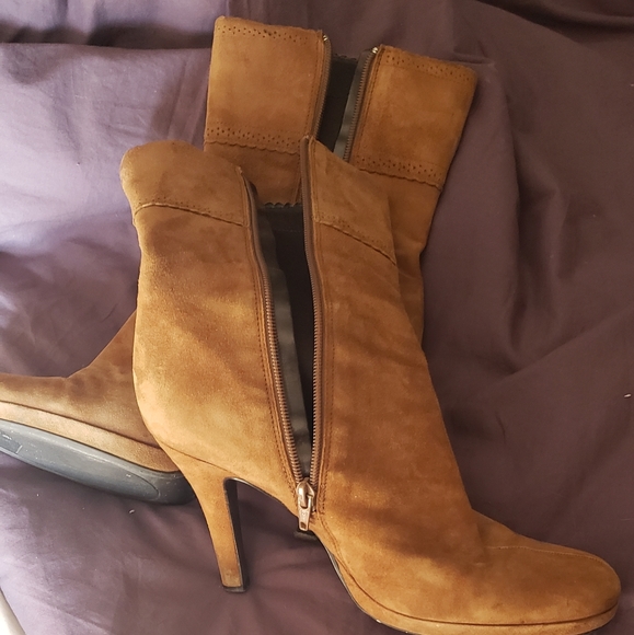 Brown leather bandalino boots - Picture 6 of 8